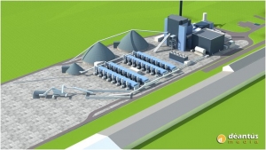 Artists impression of new power plant at Kilala